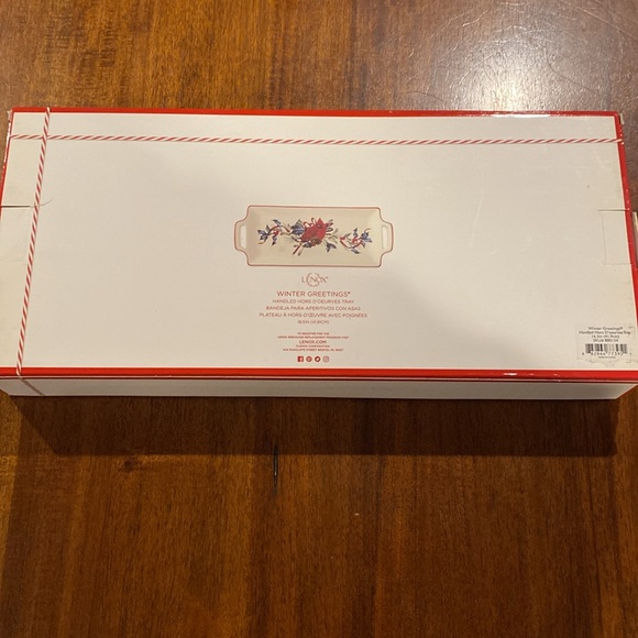 Lenox Cardinal handled hors D’oeurves tray - Picture 5 of 8